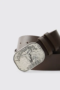 boohooMAN Ceinture à Boucle Western SYNTHÉTIQUE Kansas City<Homme Ceintures