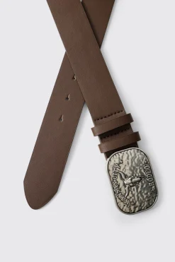 boohooMAN Ceinture à Boucle Western SYNTHÉTIQUE Kansas City<Homme Ceintures