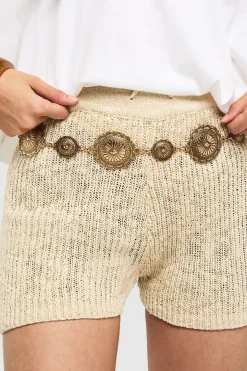 Ceinture à chaîne avec détails western