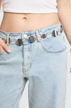 Ceinture Chaîne À Cercles Dorés