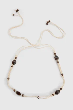 boohoo Ceinture À Détail De Corde Perlée< Ceintures