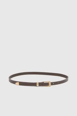 KarenMillen Ceinture en cuir mince< Ceintures