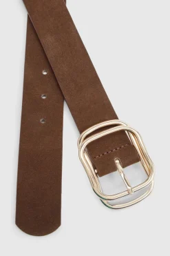 boohoo Ceinture en faux suède avec détails de double boucle< Ceintures