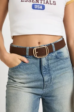 boohoo Ceinture en faux suède avec détails de double boucle< Ceintures