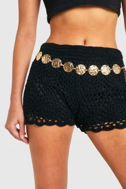 boohoo Ceinture en métal martelé à disques< Ceintures