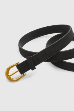 Ceinture En Synthétique Avec Boucle D Dorée