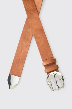 Ceinture en SYNTHÉTIQUE avec Boucle Croix Gothique