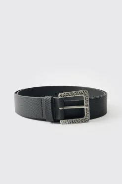 Ceinture en synthétique avec Boucle Argentée