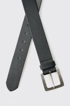 Ceinture en synthétique avec Boucle Argentée