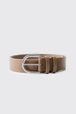 boohooMAN Ceinture En SYNTHÉTIQUE À Motif Floral<Homme Ceintures