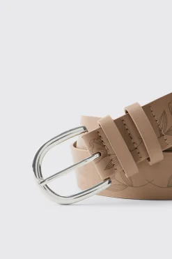 boohooMAN Ceinture En SYNTHÉTIQUE À Motif Floral<Homme Ceintures
