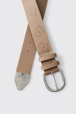 boohooMAN Ceinture En SYNTHÉTIQUE À Motif Floral<Homme Ceintures