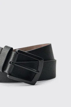 Ceinture en SYNTHÉTIQUE Texturé Noir
