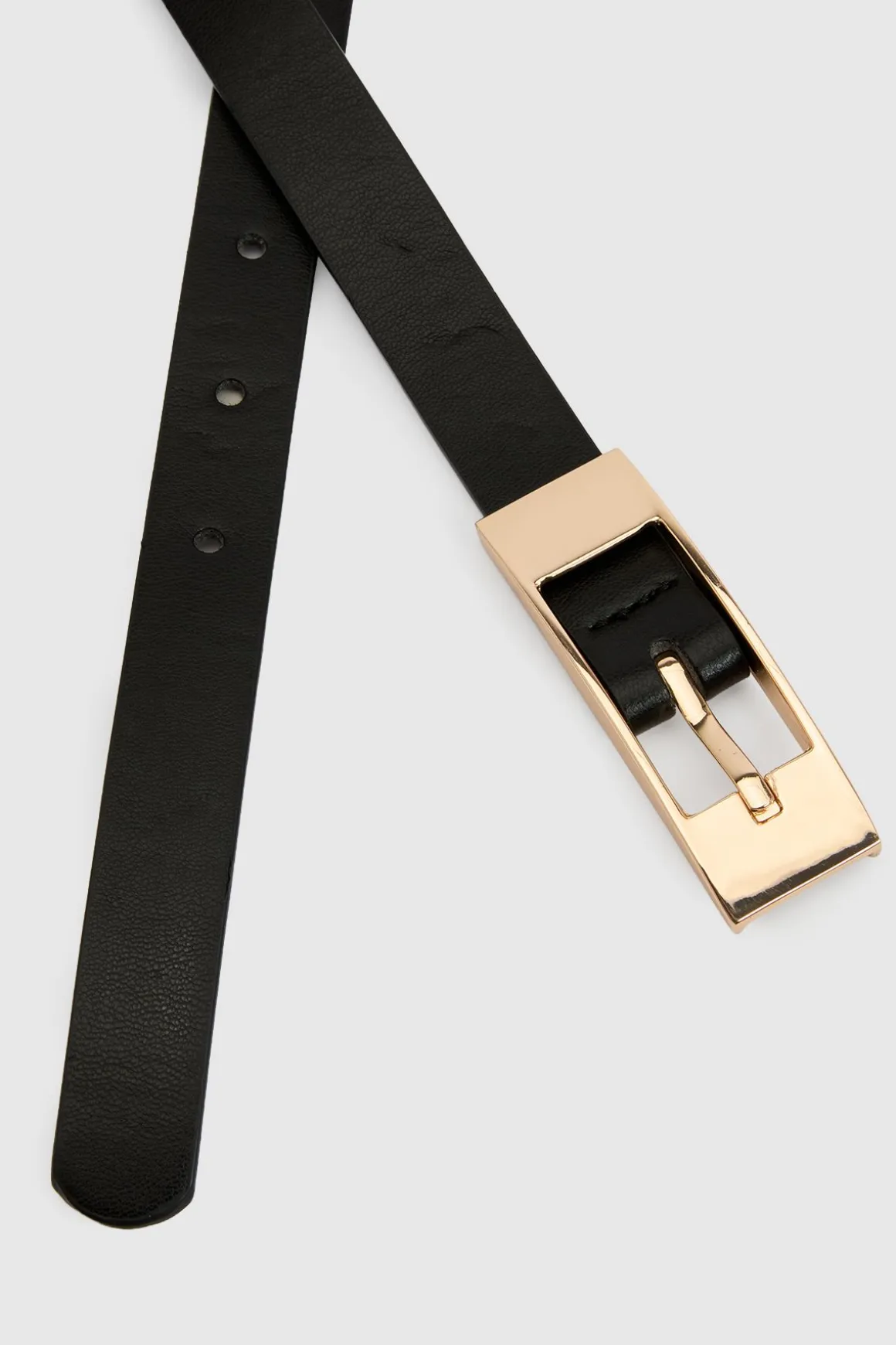 Ceinture Fine À Boucle Rectangulaire
