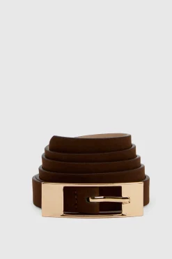 boohoo Ceinture Fine À Boucle Rectangulaire< Ceintures