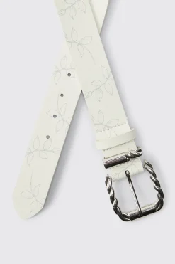 boohooMAN Ceinture Fleurie En SYNTHÉTIQUE<Homme Ceintures
