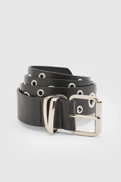 Ceinture À Œillets Cloutés