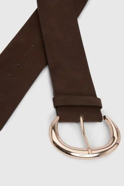 Ceinture Large En Synthétique Avec Boucle Imposante