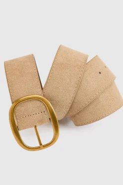 Ceinture Large En Synthétique À Boucle Ovale Antique