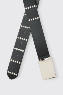 boohooMAN Ceinture pour homme Diamantee ornée<Homme Ceintures