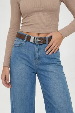 boohoo Ceinture Réversible À Boucle Argentée< Ceintures