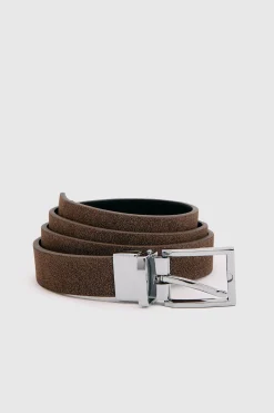 boohoo Ceinture Réversible À Boucle Argentée< Ceintures