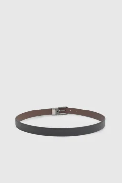 Burton Ceinture Réversible Saffiano e Et Marron<Homme Ceintures