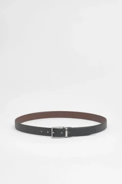 Burton Ceinture Réversible Saffiano e Et Marron<Homme Ceintures