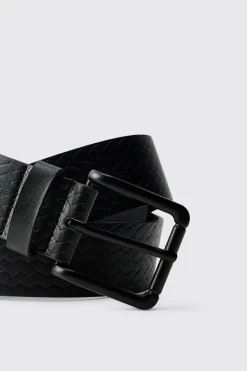 Ceinture À Texture Gaufrée