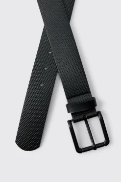 boohooMAN Ceinture Texturée Gaufrée<Homme Ceintures