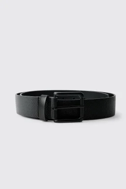 boohooMAN Ceinture Texturée Gaufrée<Homme Ceintures