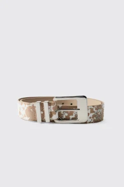 boohooMAN Ceinture Vache Avec Strass Étoile<Homme Ceintures