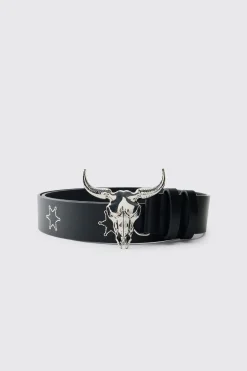 boohooMAN Ceinture Western À Boucle En Polyuréthane<Homme Ceintures