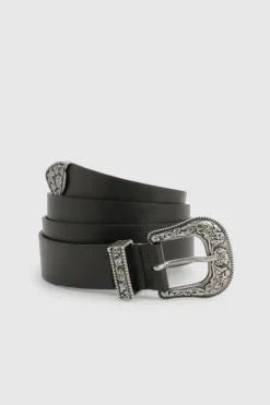 Ceinture Western à boucle noire