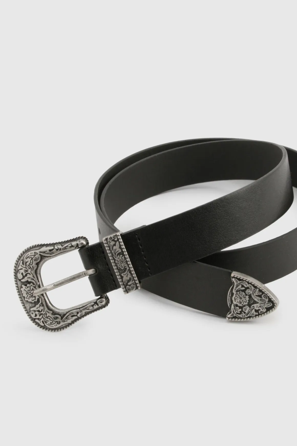 Ceinture Western à boucle noire