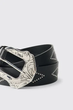 Ceinture Western à Boucle Strass en SYNTHÉTIQUE