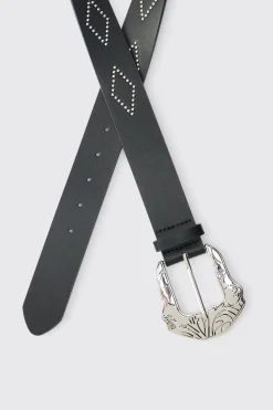 Ceinture Western à Boucle Strass en SYNTHÉTIQUE