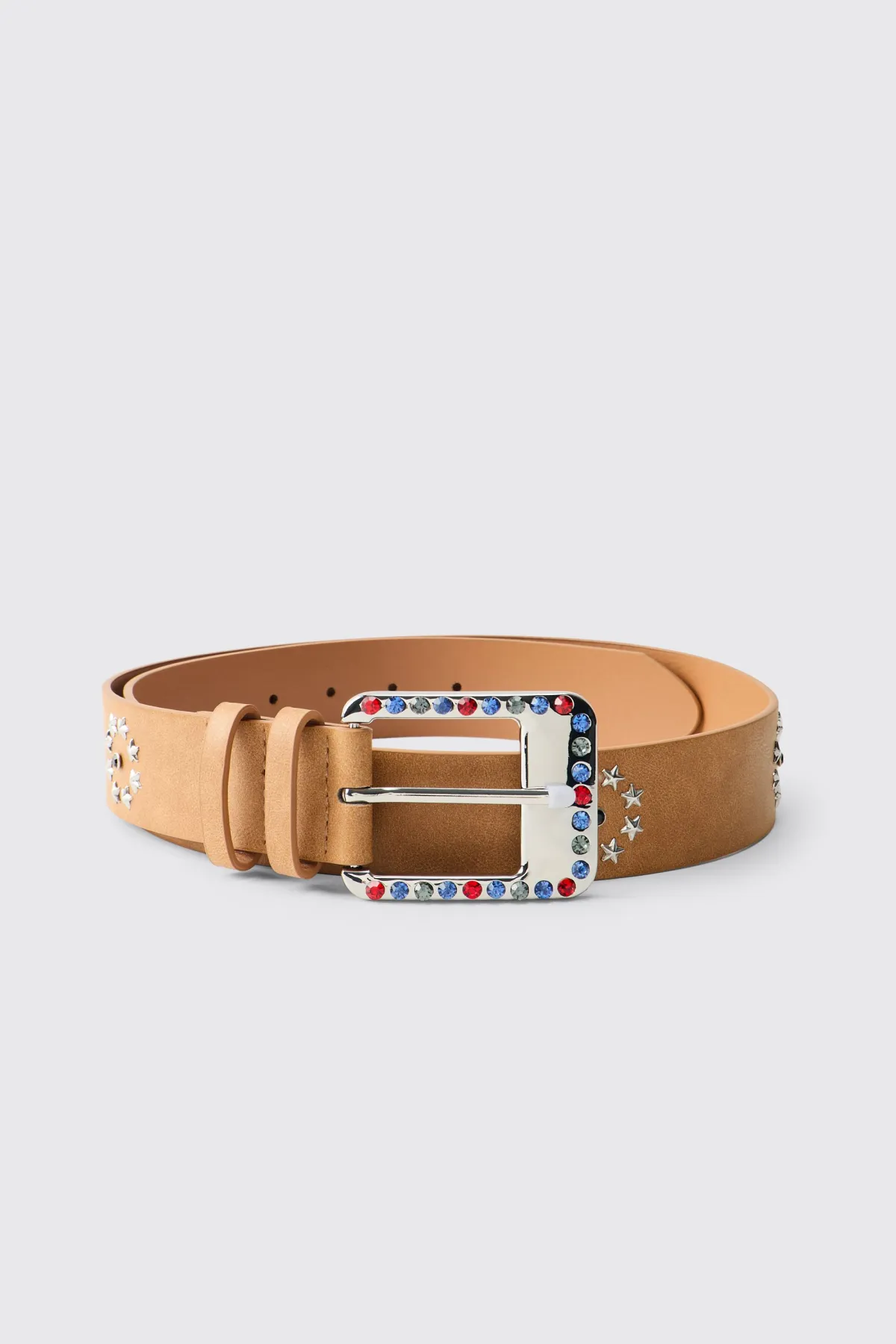 boohooMAN Ceinture Western en SYNTHÉTIQUE avec Détails Gemmes<Homme Ceintures