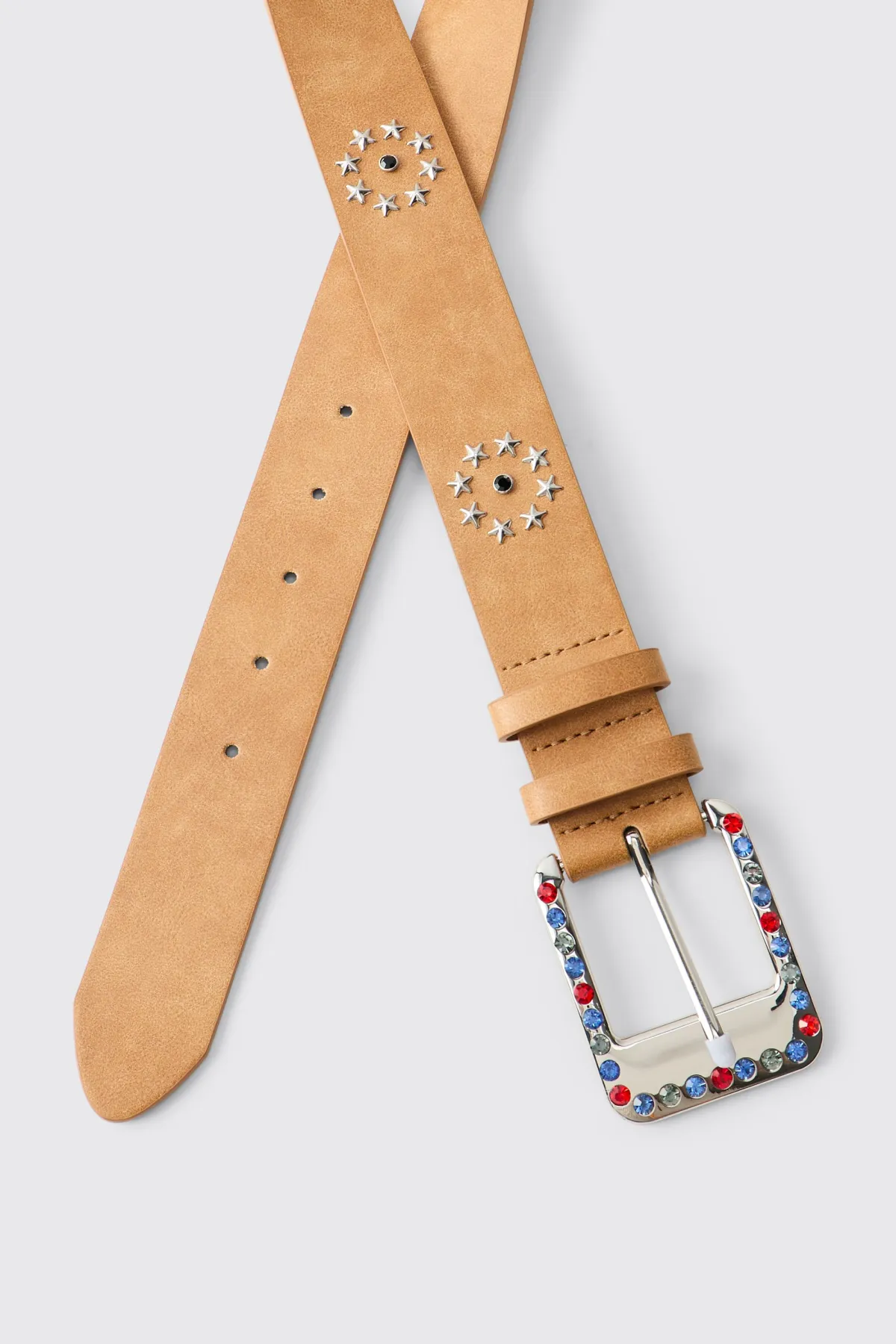 boohooMAN Ceinture Western en SYNTHÉTIQUE avec Détails Gemmes<Homme Ceintures