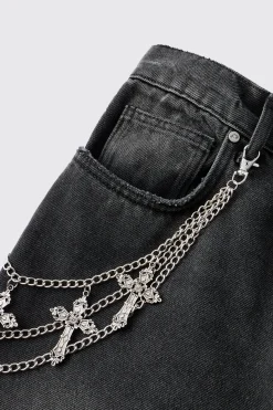 Chaîne jean croisée multiple