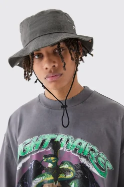 boohooMAN Chapeau Bob Imprimé Tie-dye<Homme Chapeaux, Gants Et Écharpes