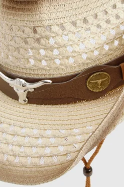 boohoo Chapeau De Cowboy En Paille Brunie< Chapeaux