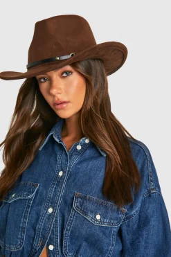 boohoo Chapeau de cow-boy western avec détail de sangle< Chapeaux