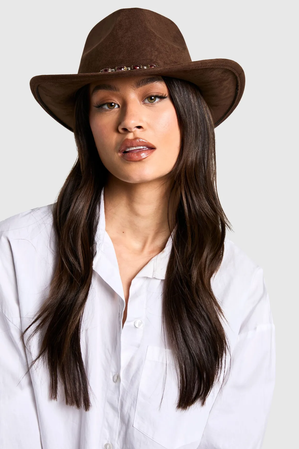 Chapeau de Cowboy Western avec Détail de Sangle