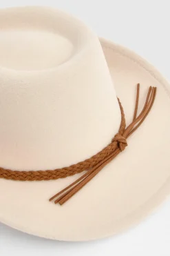 Chapeau De Cowboy Western À Détail Tressé