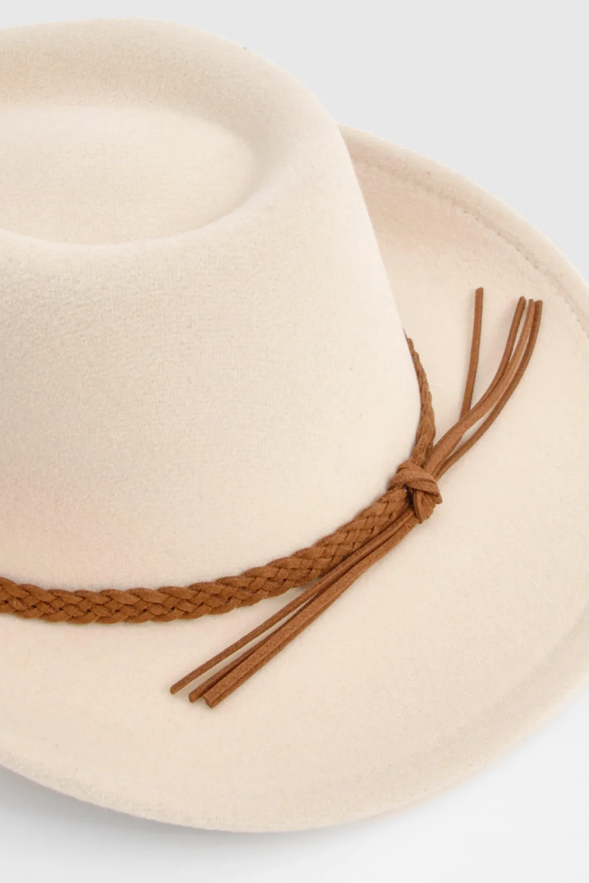 Chapeau De Cowboy Western À Détail Tressé