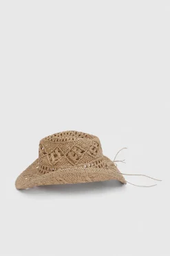 Chapeau de cowboy western en paille