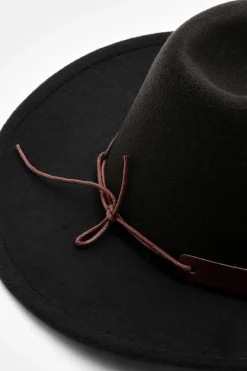 Chapeau De Cowboy Western Noir Orné De Clous Étoilés
