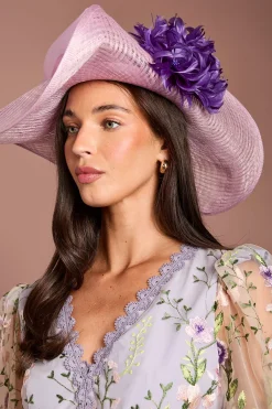 Coast Chapeau Lisa Tan À Large Bord Avec Détails Nœud Et Fleur< Chapeaux