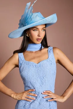 Chapeau Lisa Tan À Nœud Plissé Détaillé